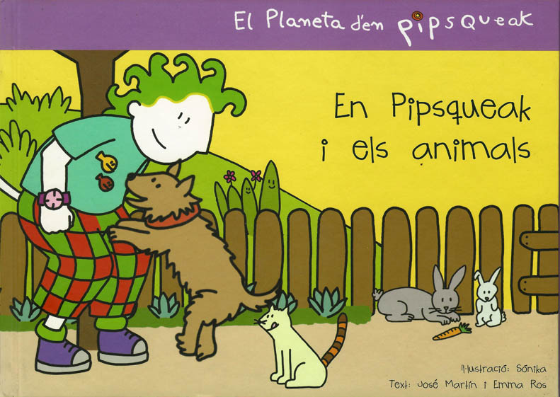En Pipsqueak i els animals - Pipsqueak y los animales - Libros infantiles de Emma Ros